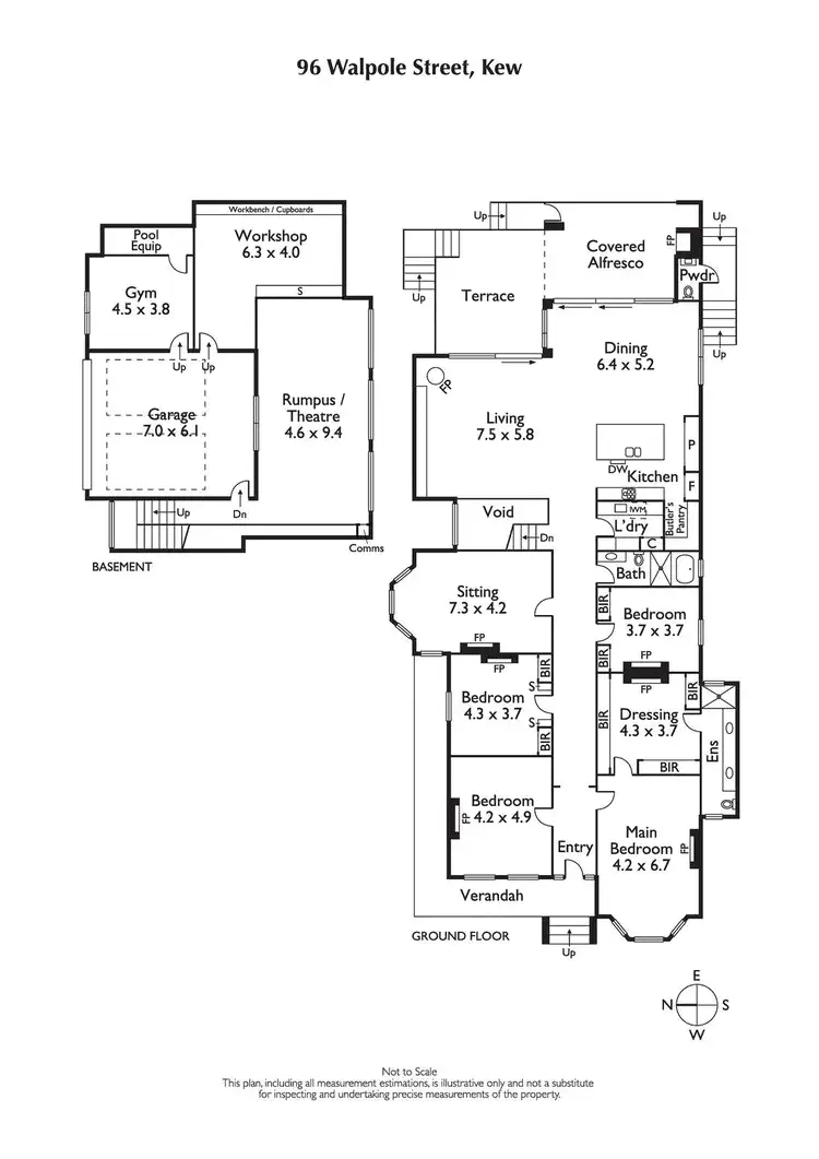 Floorplan of Homely house listing, 96 Walpole Street, Kew VIC 3101