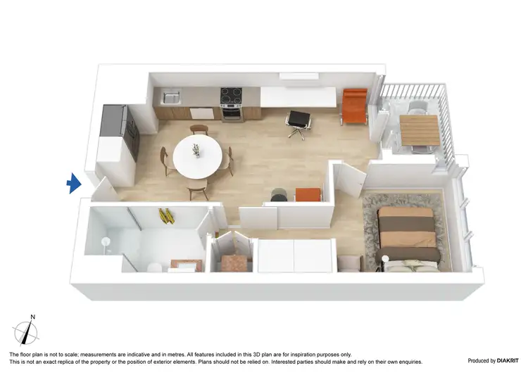 Floorplan of Homely apartment listing, 1809/220 Spencer Street, Melbourne VIC 3000