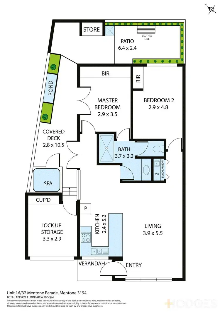 Floorplan of Homely unit listing, 16/32 Mentone Parade, Mentone VIC 3194