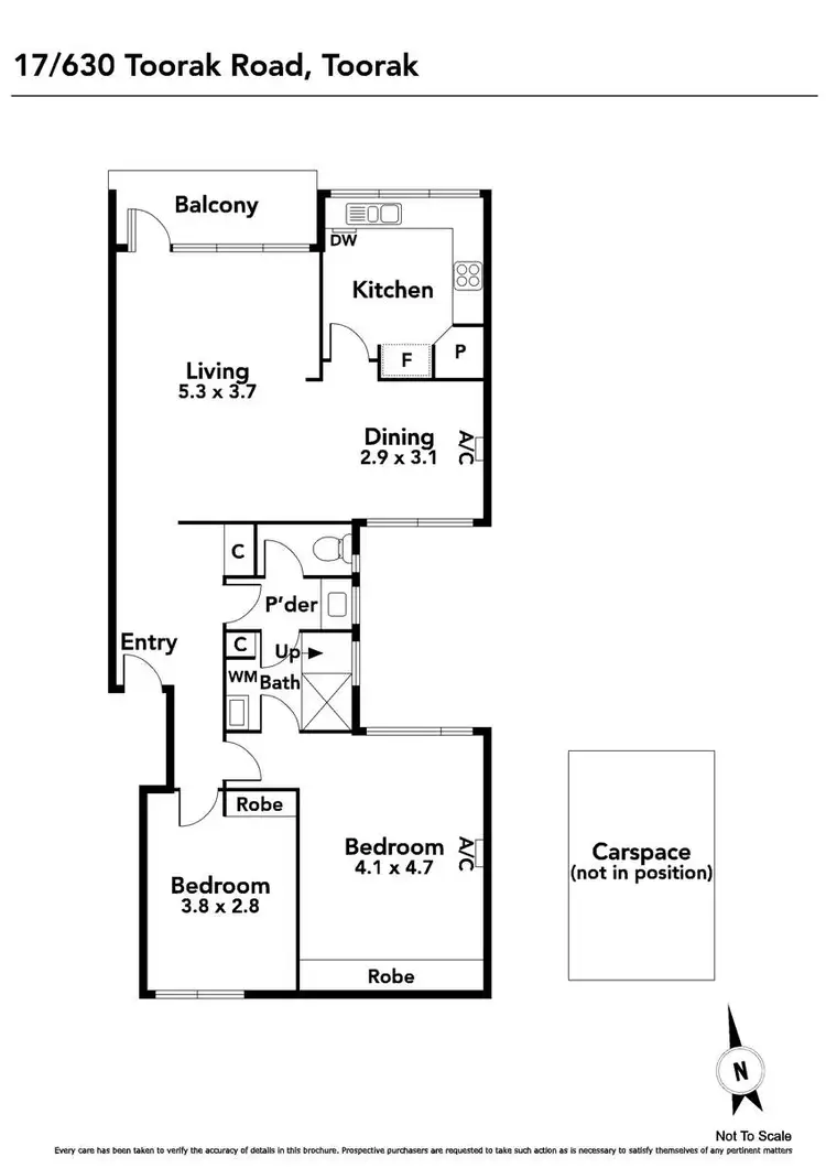 Floorplan of Homely apartment listing, 17/630 Toorak Road, Toorak VIC 3142