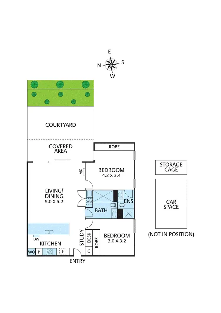 Floorplan of Homely apartment listing, AG16/26-30 Pryor Street, Eltham VIC 3095