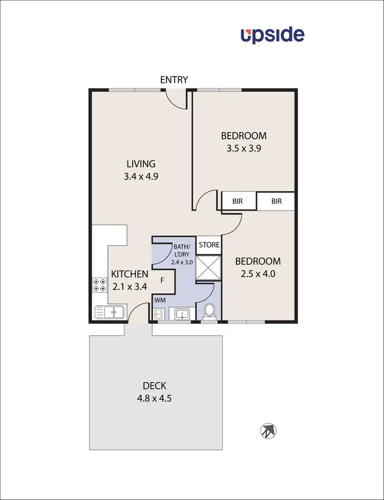 Floorplan of Homely unit listing, 2/2 Melaleuca Drive, Carrum VIC 3197