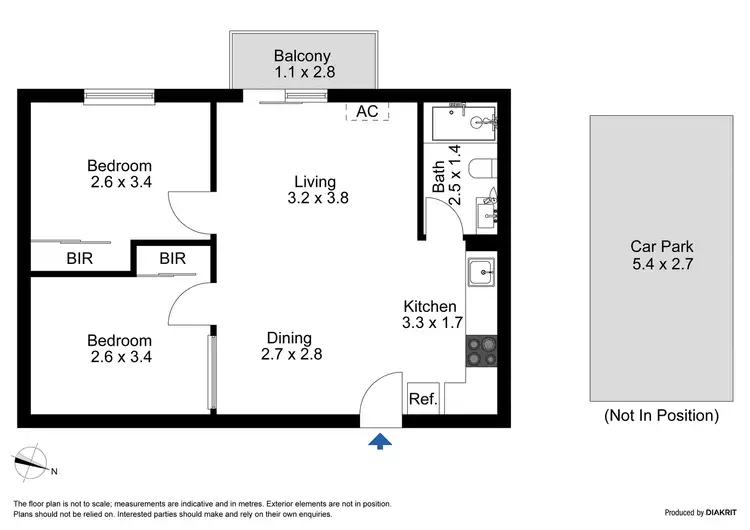 Floorplan of Homely apartment listing, 415/112 ABeckett Street, Melbourne VIC 3000