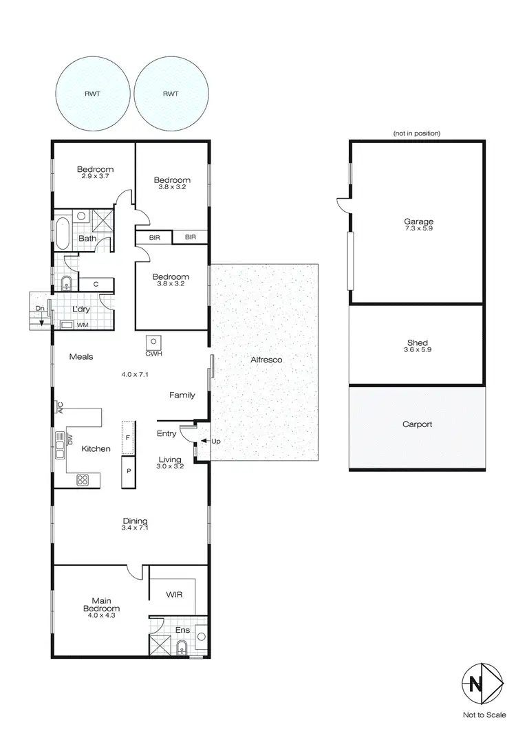 Floorplan of Homely house listing, 185 Judds Road, Scarsdale VIC 3351
