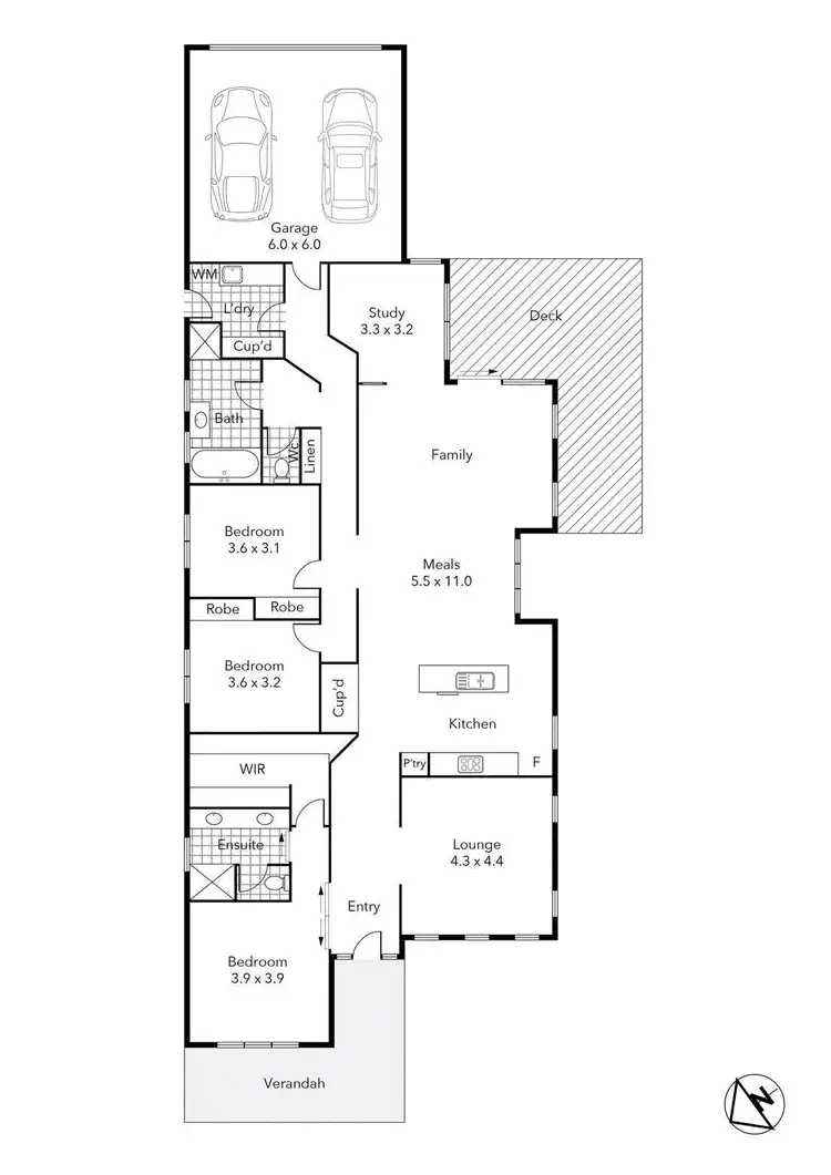 Floorplan of Homely house listing, 408A Talbot Street, Ballarat Central VIC 3350