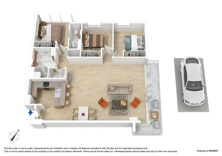 Floorplan of Homely apartment listing, 88/283 Spring Street, Melbourne VIC 3000