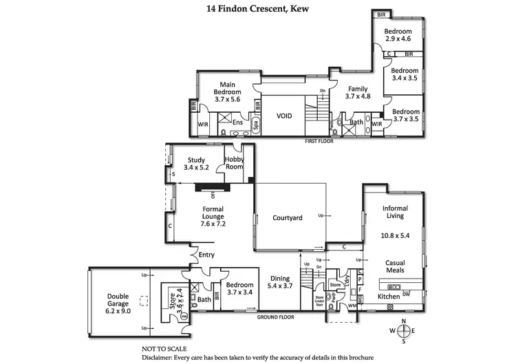 Floorplan of Homely house listing, 14 Findon Crescent, Kew VIC 3101
