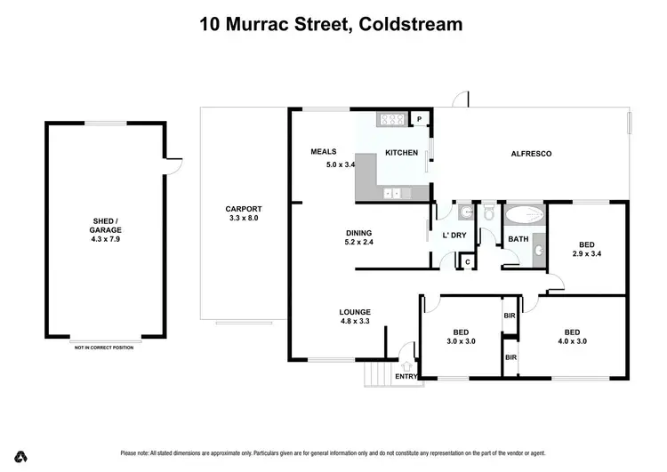 Floorplan of Homely house listing, 10 Murrac Street, Coldstream VIC 3770