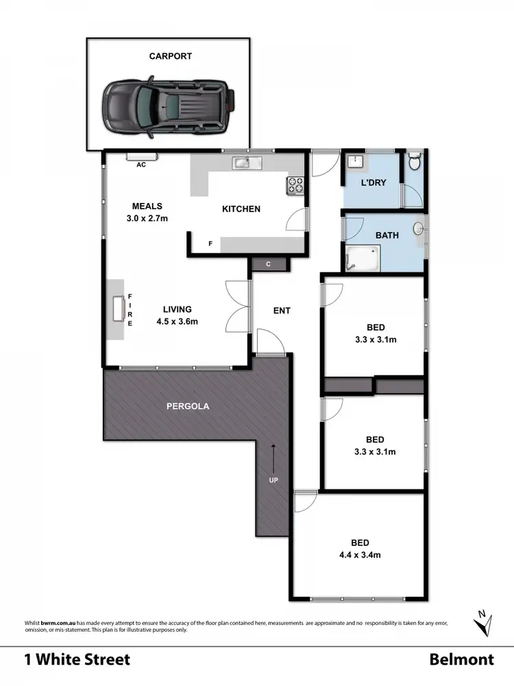 Floorplan of Homely house listing, 1 White Street, Belmont VIC 3216