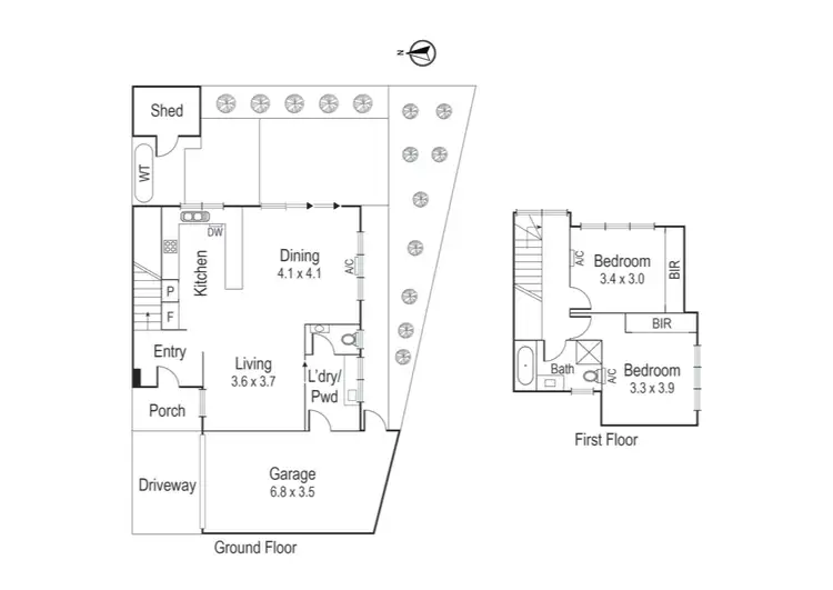 Floorplan of Homely townhouse listing, 4/21 Thames Street, Heidelberg Heights VIC 3081