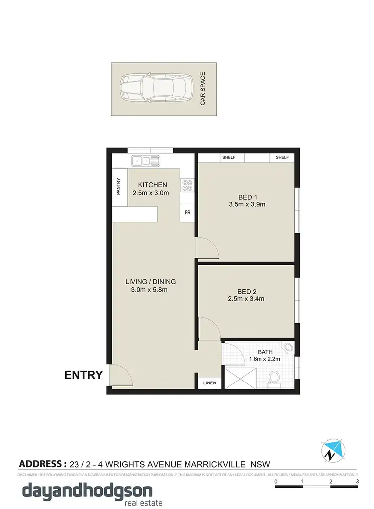 Floorplan of Homely apartment listing, 23/2-4 Wrights Avenue, Marrickville NSW 2204