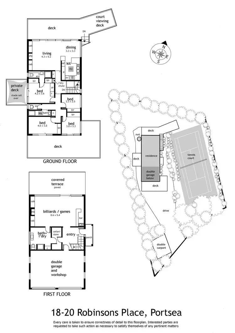 Floorplan of Homely house listing, 18 -20 Robinson Place, Portsea VIC 3944