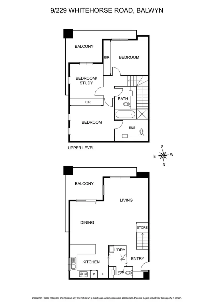 Floorplan of Homely apartment listing, 9/229 Whitehorse Road, Balwyn VIC 3103