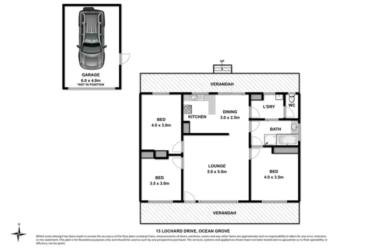 Floorplan of Homely house listing, 13 Lochard Drive, Ocean Grove VIC 3226
