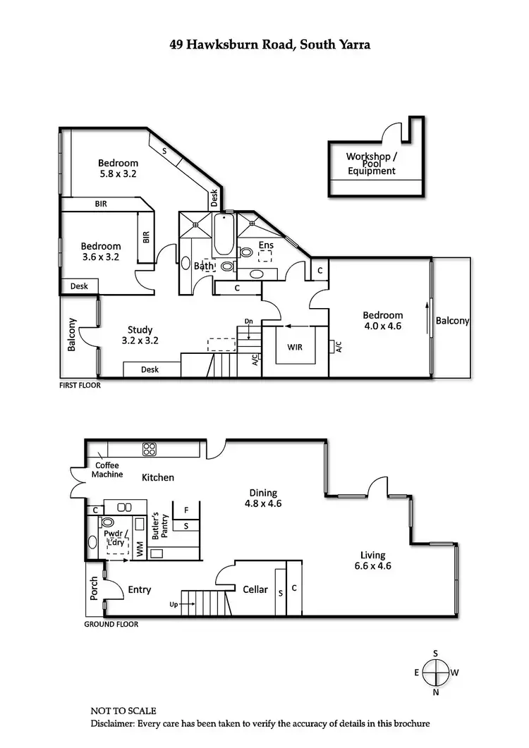 Floorplan of Homely house listing, 49 Hawksburn Road, South Yarra VIC 3141