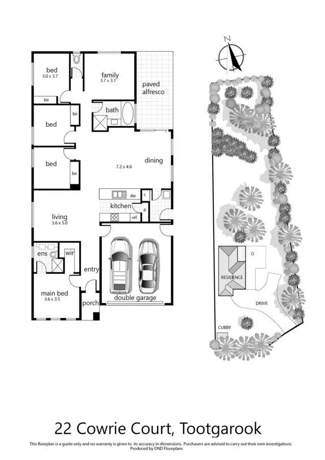 Floorplan of Homely house listing, 22 Cowrie Court, Tootgarook VIC 3941