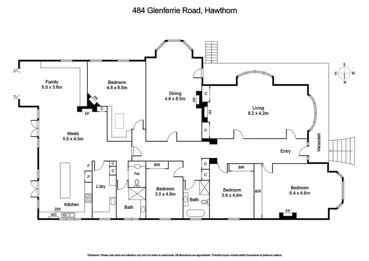 Floorplan of Homely house listing, 484 Glenferrie Road, Hawthorn VIC 3122