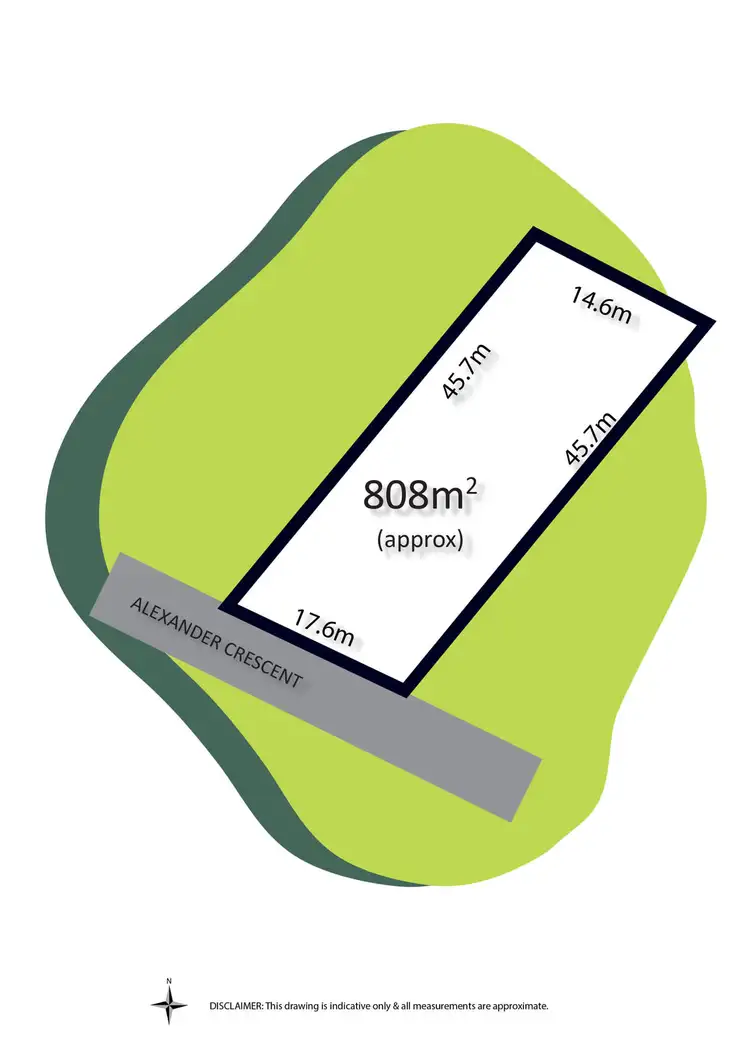 Floorplan of Homely land listing, 1 Alexander Crescent, Point Lonsdale VIC 3225