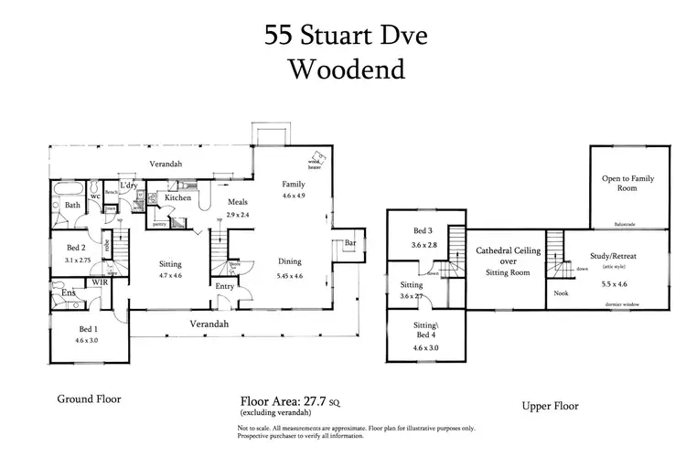 Floorplan of Homely house listing, 55 Stuart Drive, Woodend VIC 3442