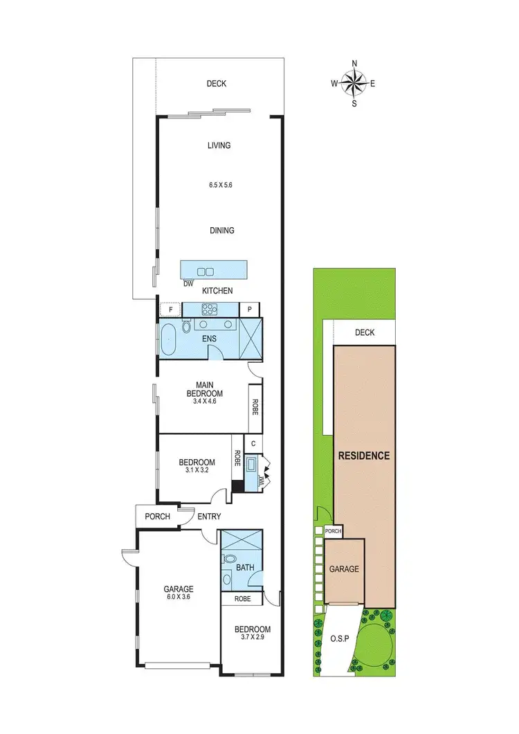 Floorplan of Homely townhouse listing, 7a Gowrie Street, Bentleigh East VIC 3165