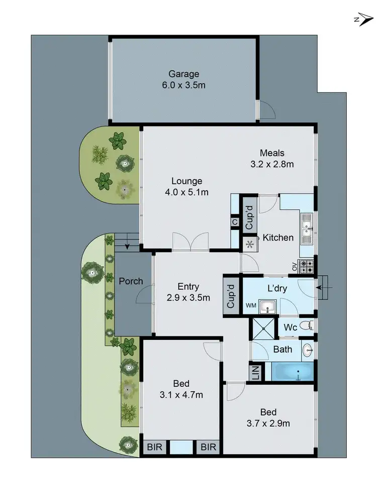 Floorplan of Homely unit listing, 2/216 Kambrook Road, Caulfield VIC 3162