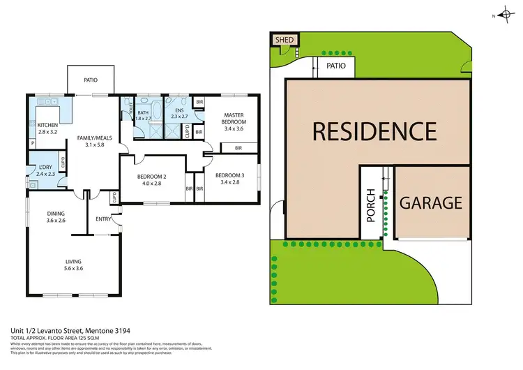 Floorplan of Homely house listing, 1/2 Levanto Street, Mentone VIC 3194