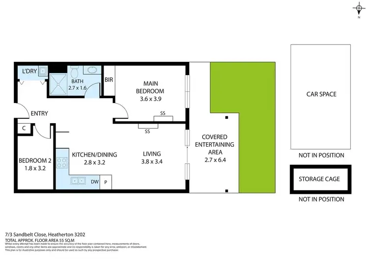 Floorplan of Homely apartment listing, 7/3 Sandbelt Close, Heatherton VIC 3202