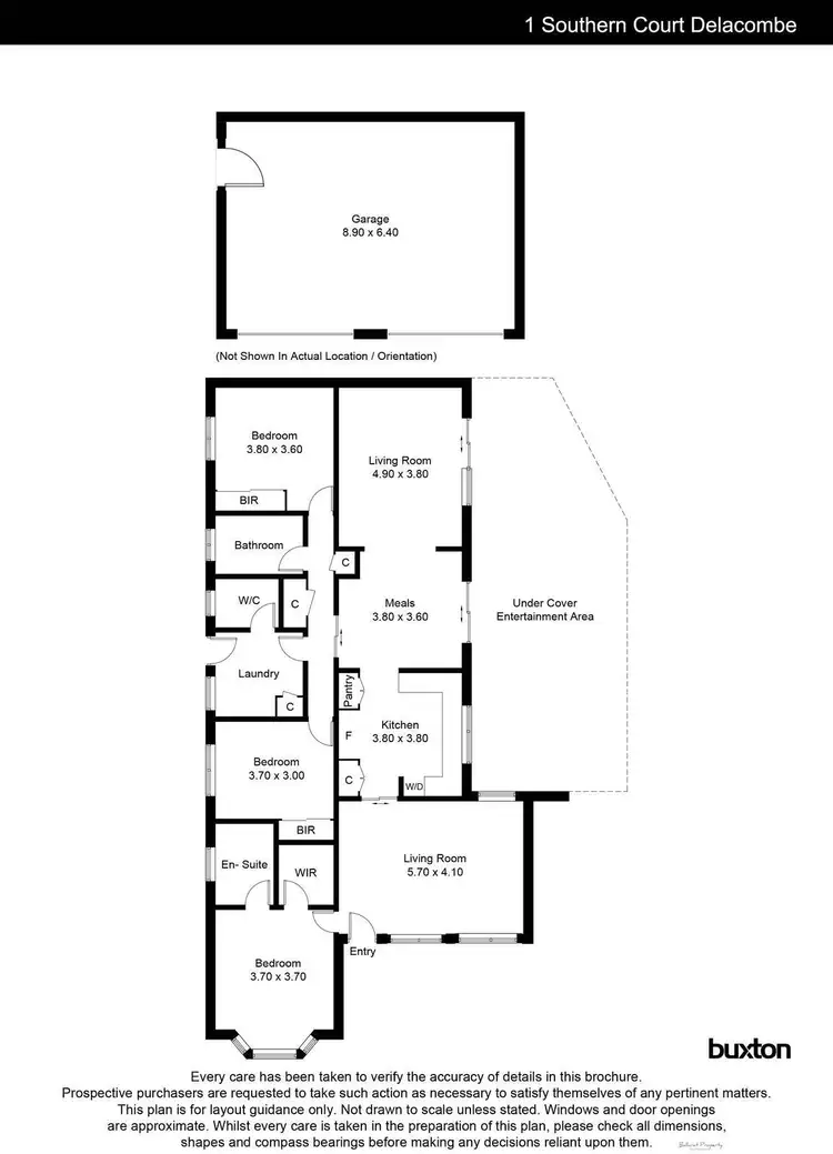 Floorplan of Homely house listing, 1 Southern Court, Delacombe VIC 3356