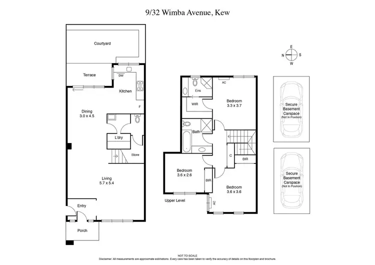 Floorplan of Homely townhouse listing, 9/32 Wimba Avenue, Kew VIC 3101