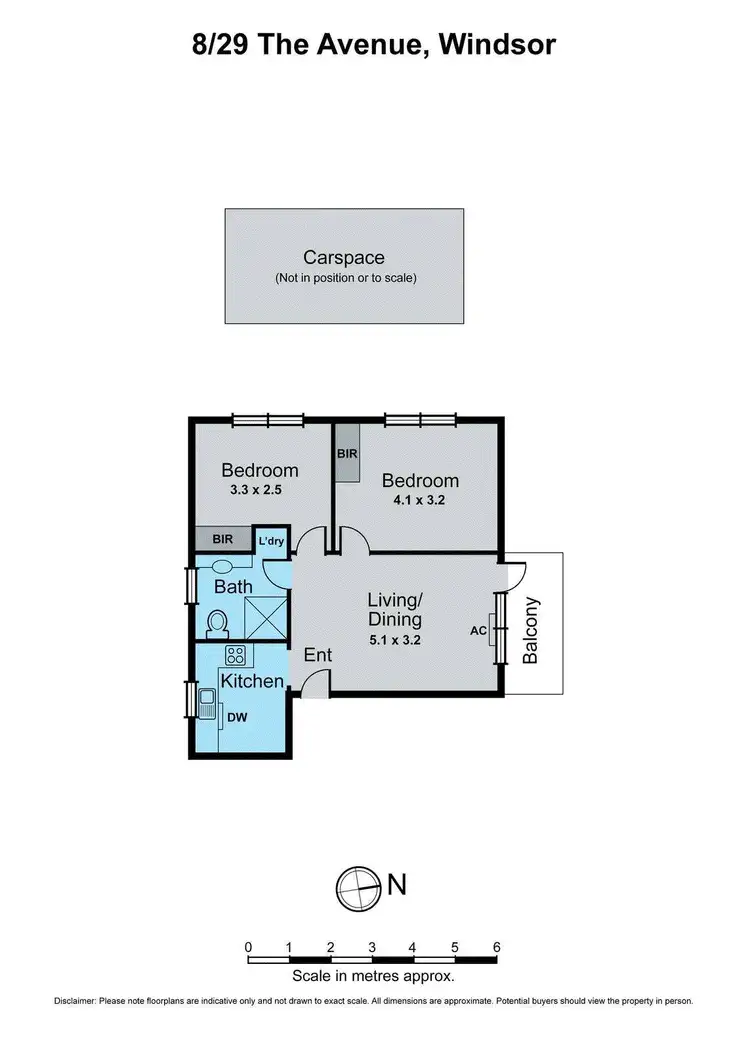 Floorplan of Homely apartment listing, 8/29 The Avenue, Windsor VIC 3181