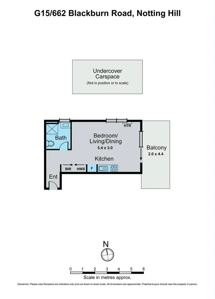 Floorplan of Homely apartment listing, G15/662-674 Blackburn Road, Notting Hill VIC 3168