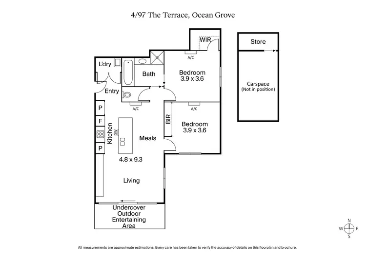 Floorplan of Homely apartment listing, 4/97 The Terrace, Ocean Grove VIC 3226