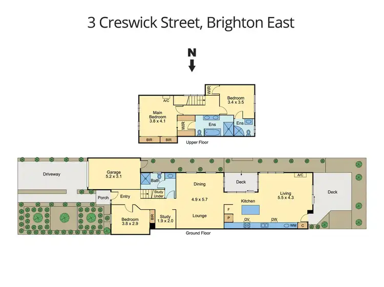 Floorplan of Homely house listing, 3 Creswick Street, Brighton East VIC 3187