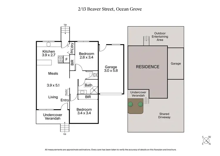 Floorplan of Homely unit listing, 2/13 Beaver Street, Ocean Grove VIC 3226