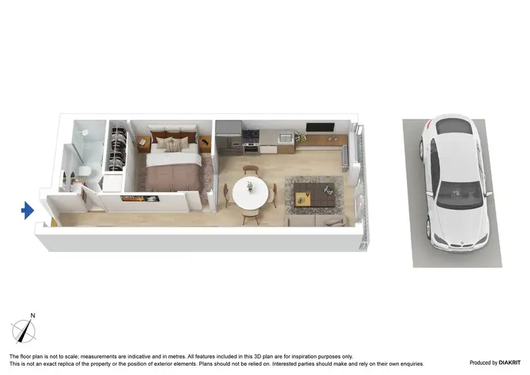 Floorplan of Homely apartment listing, 3003/57-61 City Road, Southbank VIC 3006