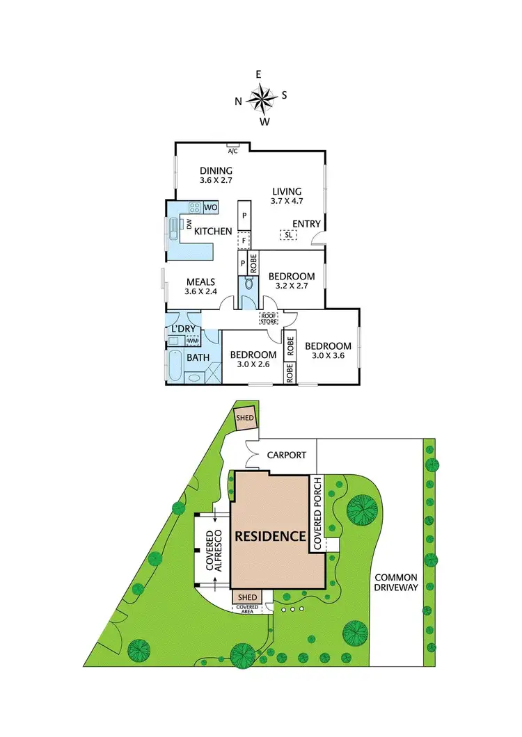 Floorplan of Homely unit listing, 1/8 Weidlich Road, Eltham North VIC 3095