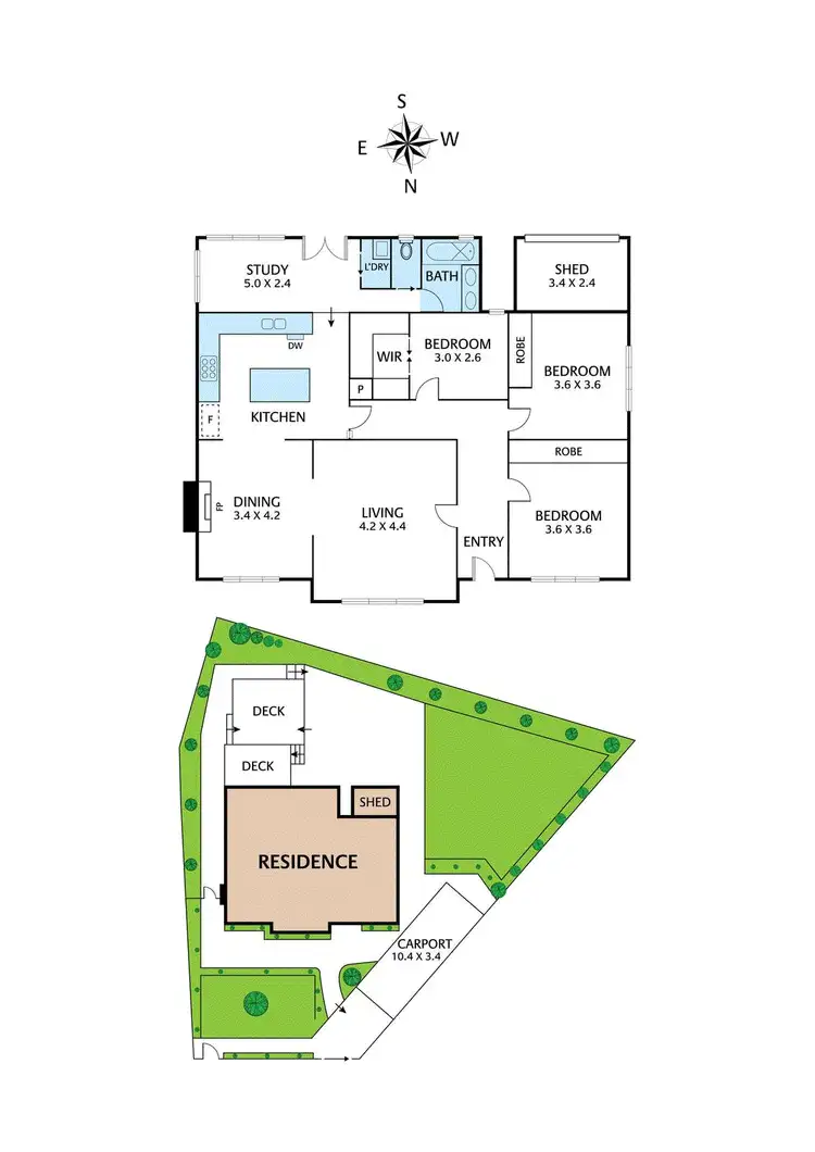 Floorplan of Homely house listing, 46 Airlie Road, Montmorency VIC 3094