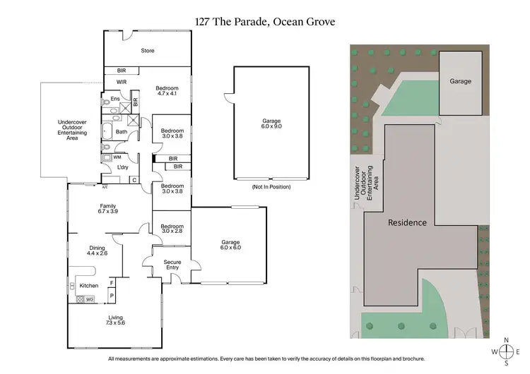 Floorplan of Homely house listing, 127 The Parade, Ocean Grove VIC 3226