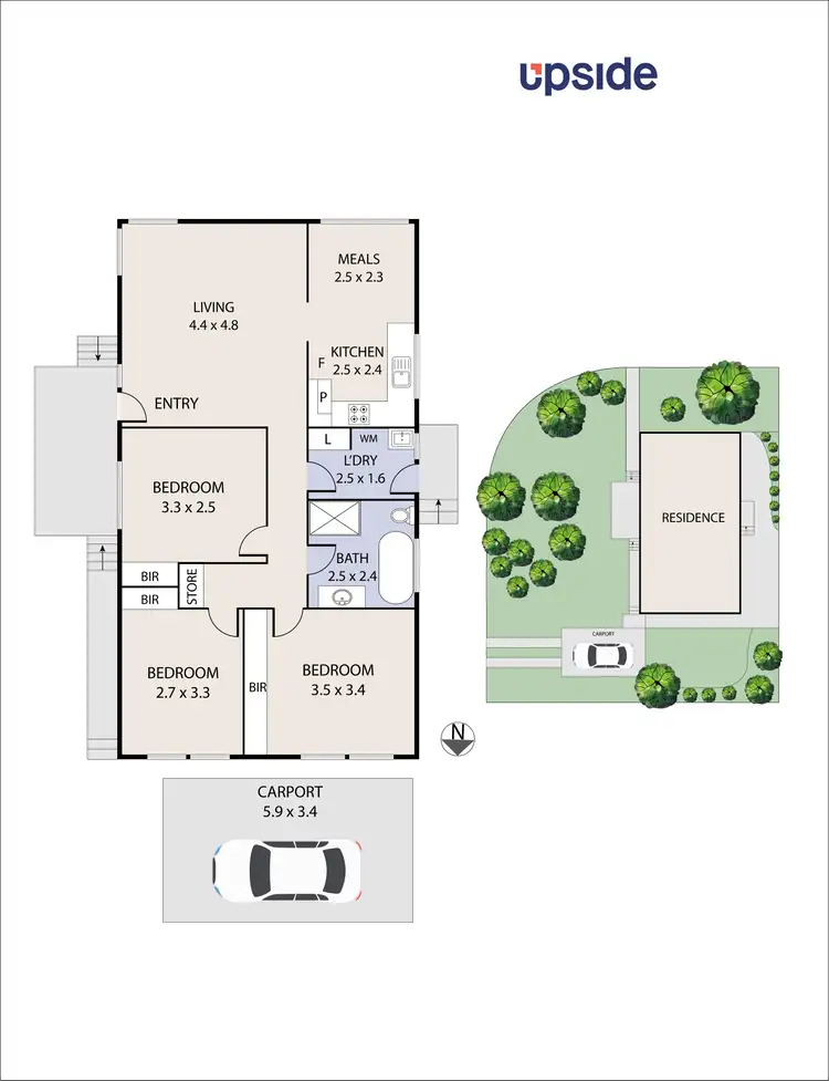 Floorplan of Homely house listing, 3 Warrin Rise, Langwarrin VIC 3910