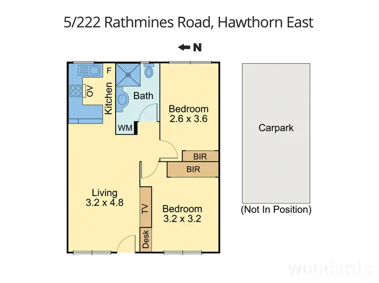 Floorplan of Homely apartment listing, 5/222 Rathmines Road, Hawthorn East VIC 3123