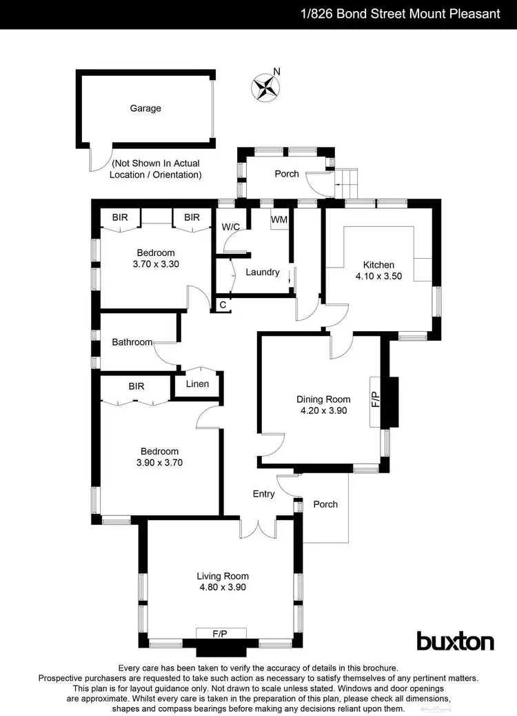 Floorplan of Homely house listing, 1/826 Bond Street, Mount Pleasant VIC 3350