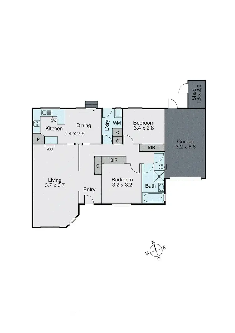 Floorplan of Homely unit listing, 3/383 Warrigal Road, Burwood VIC 3125