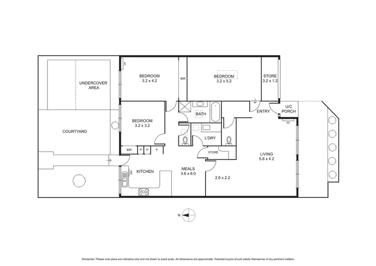 Floorplan of Homely unit listing, 3/111 Hotham Street, St Kilda East VIC 3183