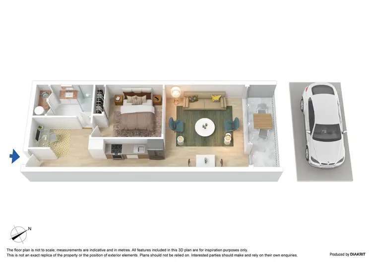 Floorplan of Homely apartment listing, 104/25 Byron Street, North Melbourne VIC 3051
