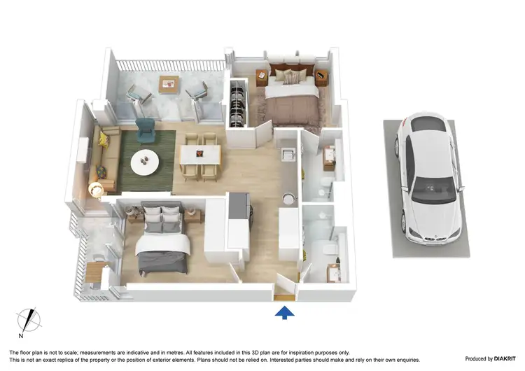 Floorplan of Homely apartment listing, 4303/220 Spencer Street, Melbourne VIC 3000