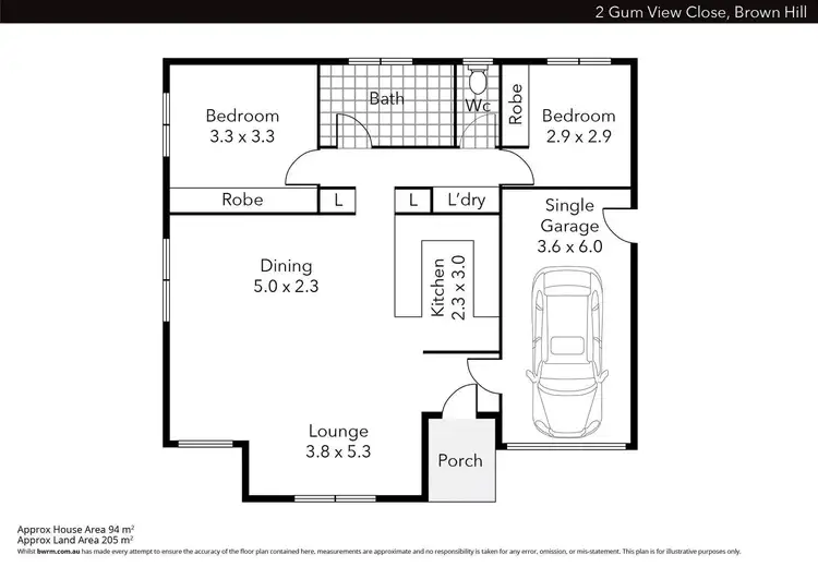 Floorplan of Homely house listing, 2 Gum View Close, Brown Hill VIC 3350