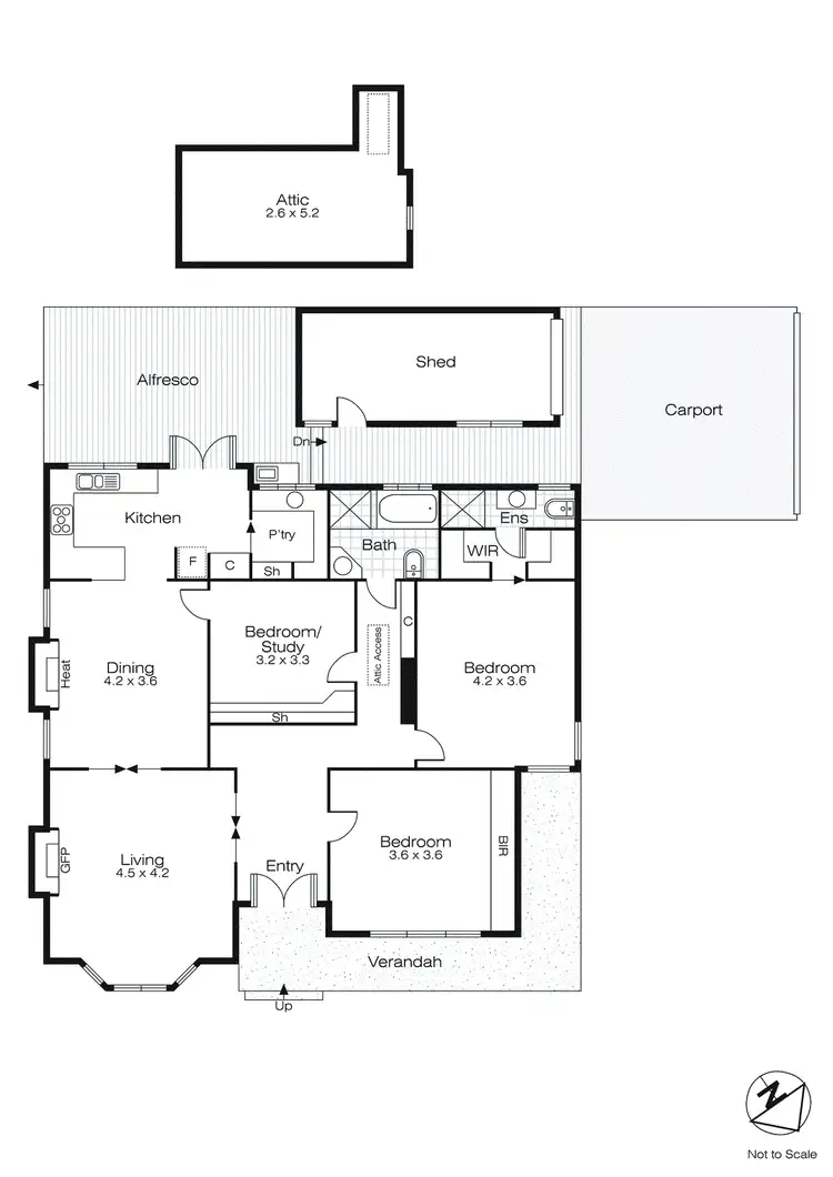 Floorplan of Homely house listing, 2 Blair Street, Golden Point VIC 3350