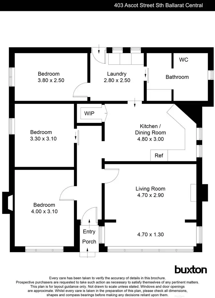 Floorplan of Homely house listing, 403 Ascot Street, Ballarat Central VIC 3350