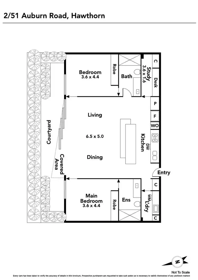 Floorplan of Homely apartment listing, 2/51 Auburn Road, Hawthorn VIC 3122