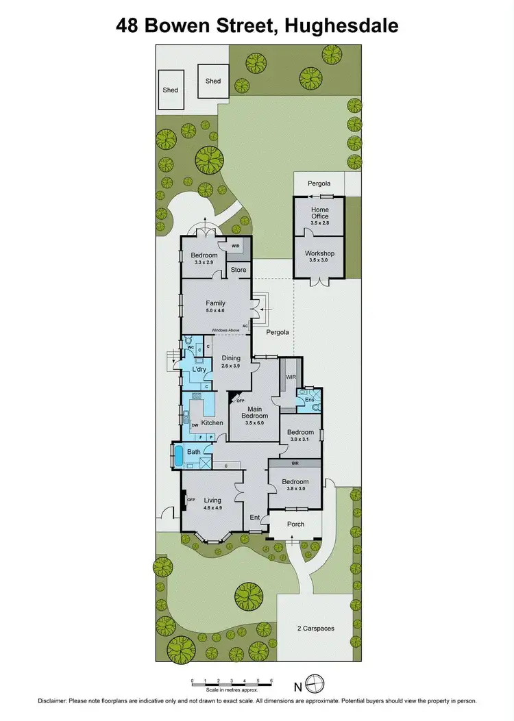 Floorplan of Homely house listing, 48 Bowen Street, Hughesdale VIC 3166